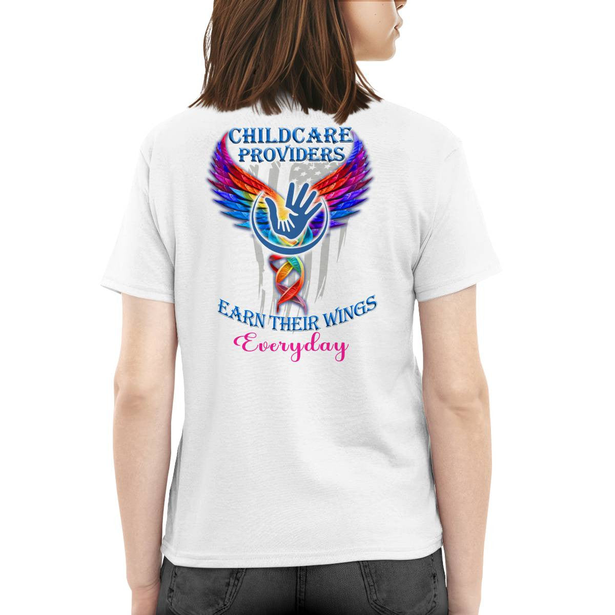Awesome Childcare Provider -T-shirt-#F120924EARTH16BCHPRZ4