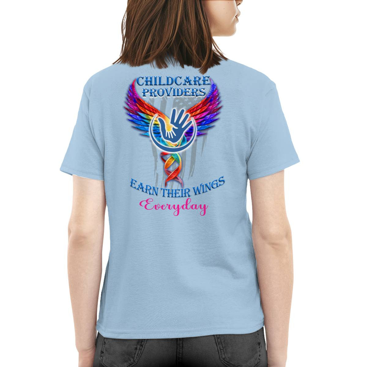 Awesome Childcare Provider -T-shirt-#F120924EARTH16BCHPRZ4