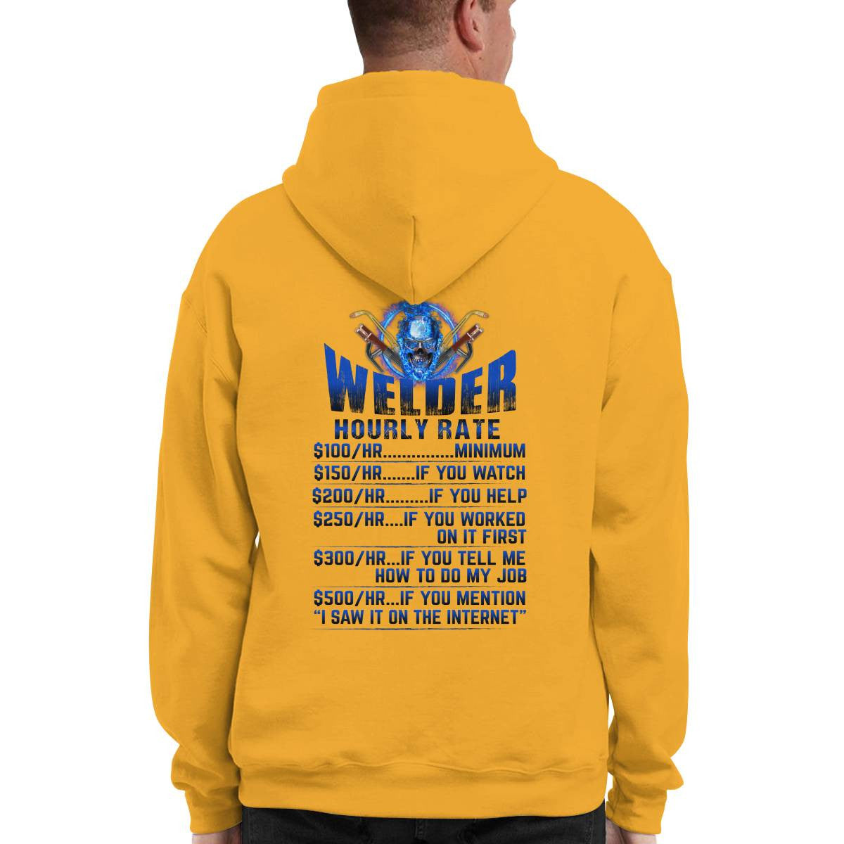 Awesome Hourly Welder Rate-Hoodie - grunx260804-0193