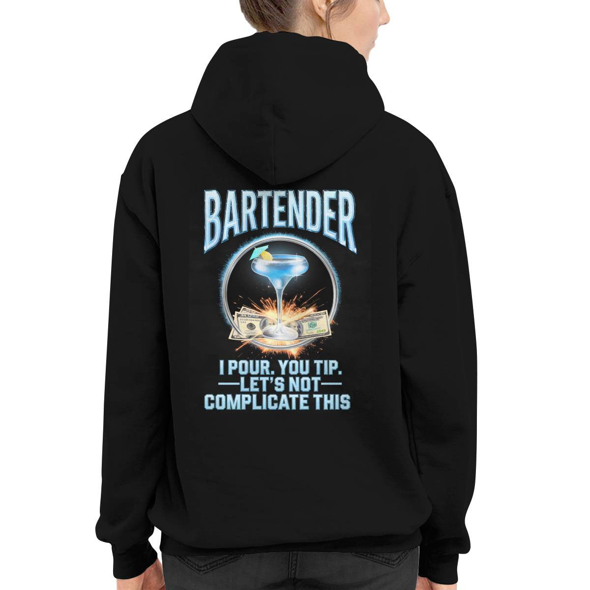 Awesome Bartender -Hoodie - grunx260804-0243