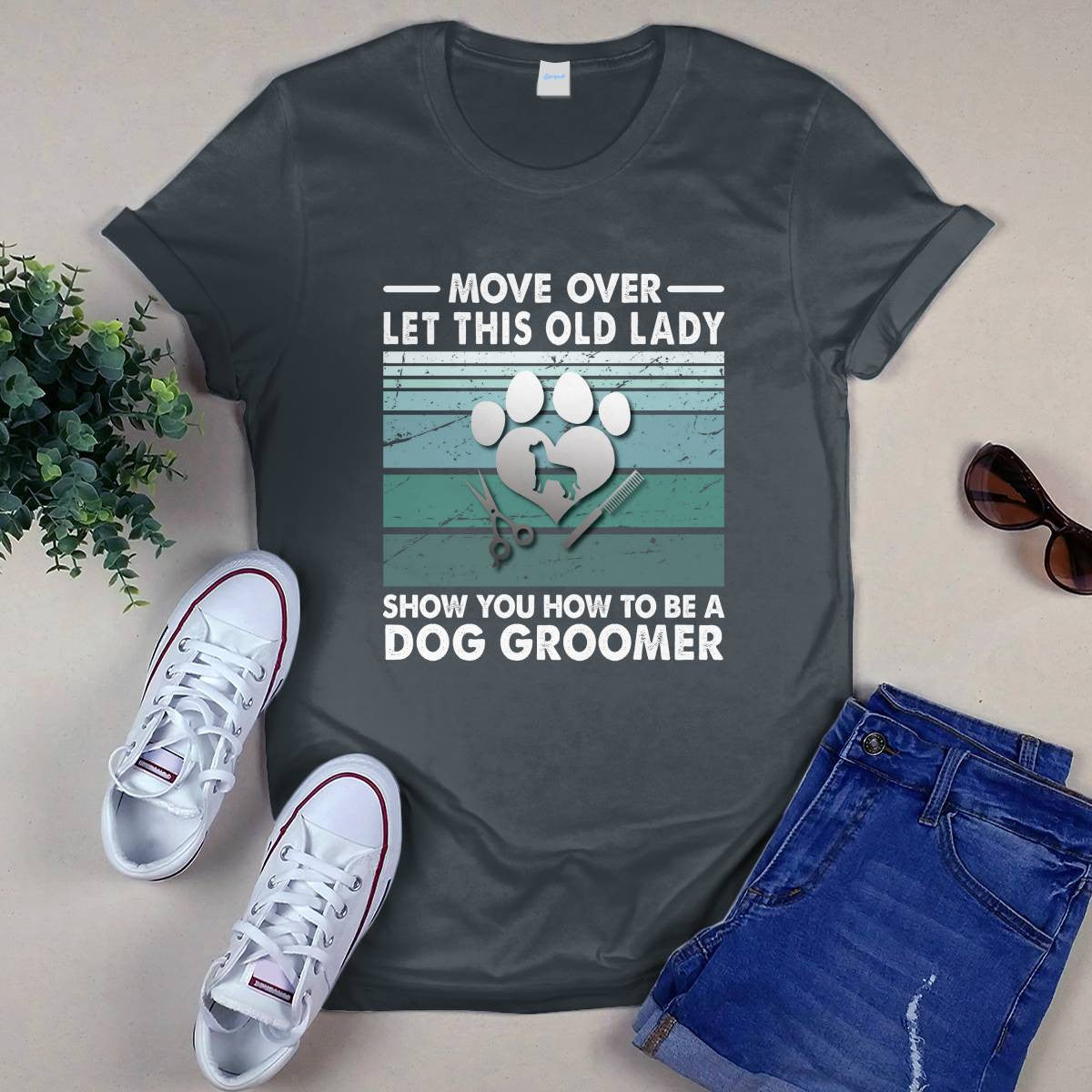 Awesome Dog Groomer-T-Shirt - grunx260804-0035