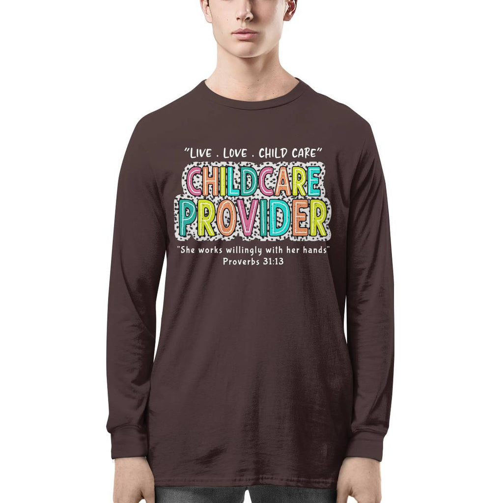 Awesome Childcare Provider-T-shirt-#F160724WILINY4FCHPRZ4