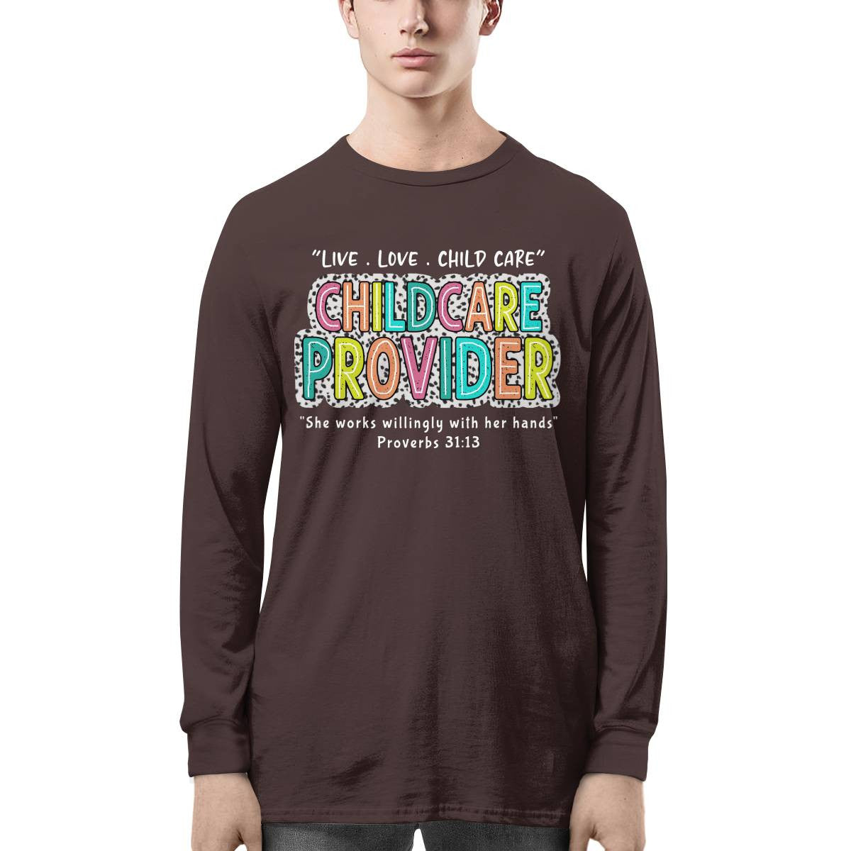 Awesome Childcare Provider-T-shirt-#F160724WILINY4FCHPRZ4