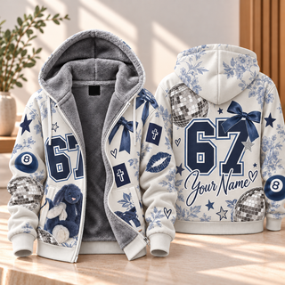 Disco Teddy Bear Personalized Fleece Jacket