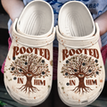 Rooted In Him Tree of Life Faith Clogs Shoes