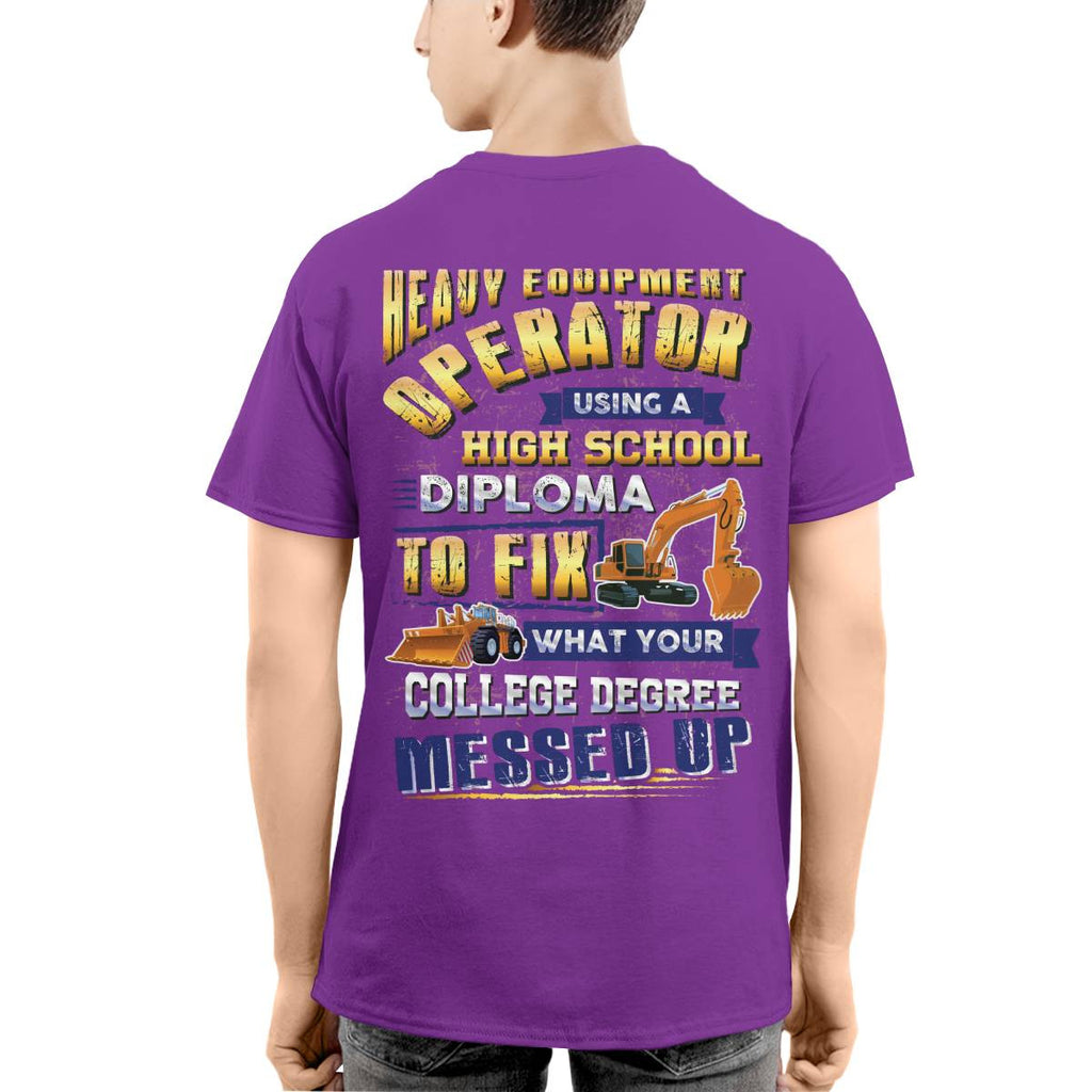 Awesome Heavy Equipment Operator-T-shirt - grunx260804-0186