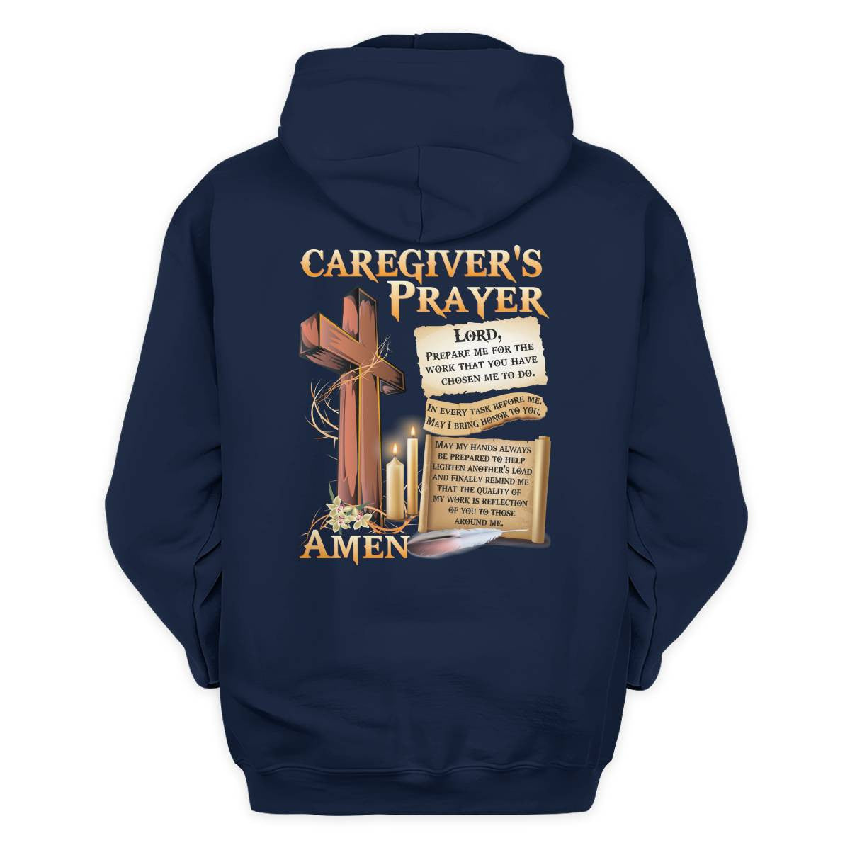 Awesome Caregiver's Prayer-Hoodie-#F061124EVTAS1BCAREZ4