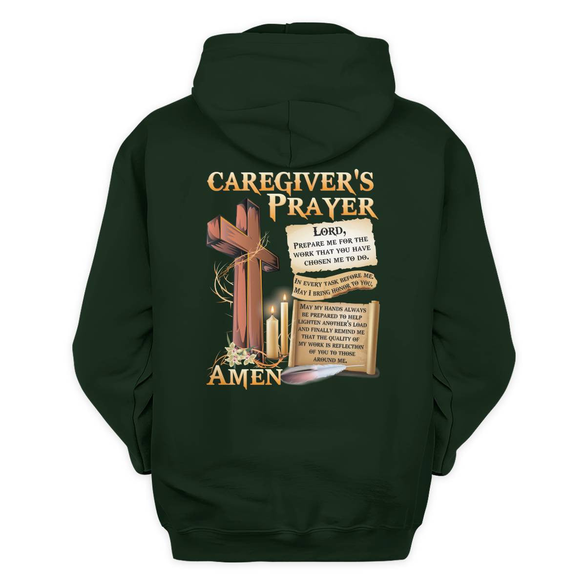 Awesome Caregiver's Prayer-Hoodie-#F061124EVTAS1BCAREZ4