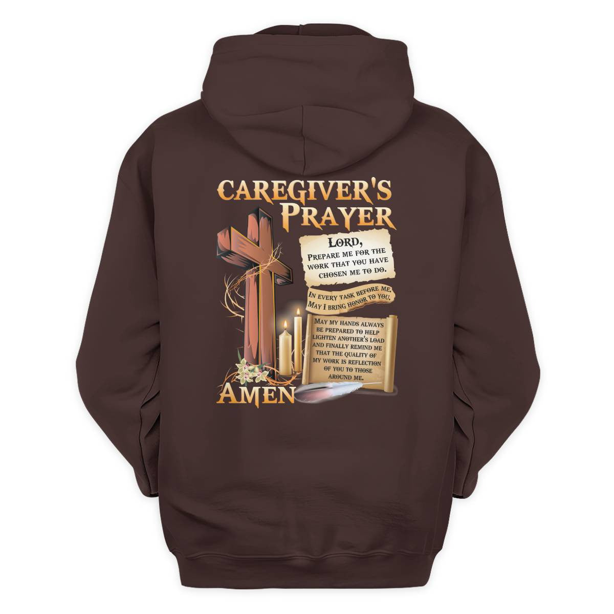Awesome Caregiver's Prayer-Hoodie-#F061124EVTAS1BCAREZ4