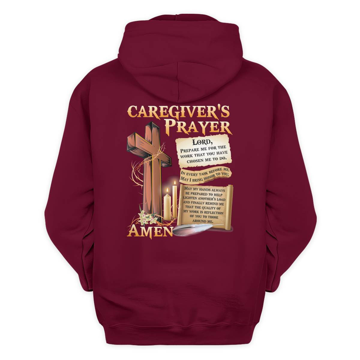 Awesome Caregiver's Prayer-Hoodie-#F061124EVTAS1BCAREZ4