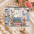 Pastel Lamb and Butterflies PU Leather Pouch