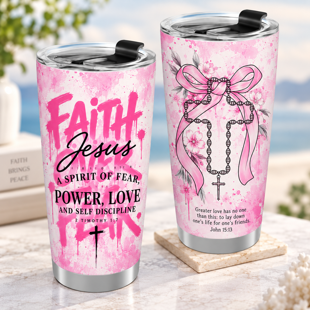 Faith Over Fear Normal Tumbler