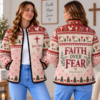 Personalized Christmas Sheep Quilted Jacket