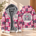 Merry Christmas Patchwork Personalized Fleece Jacket