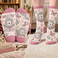 Wild For Jesus Cute Lion Mid-Tube Socks