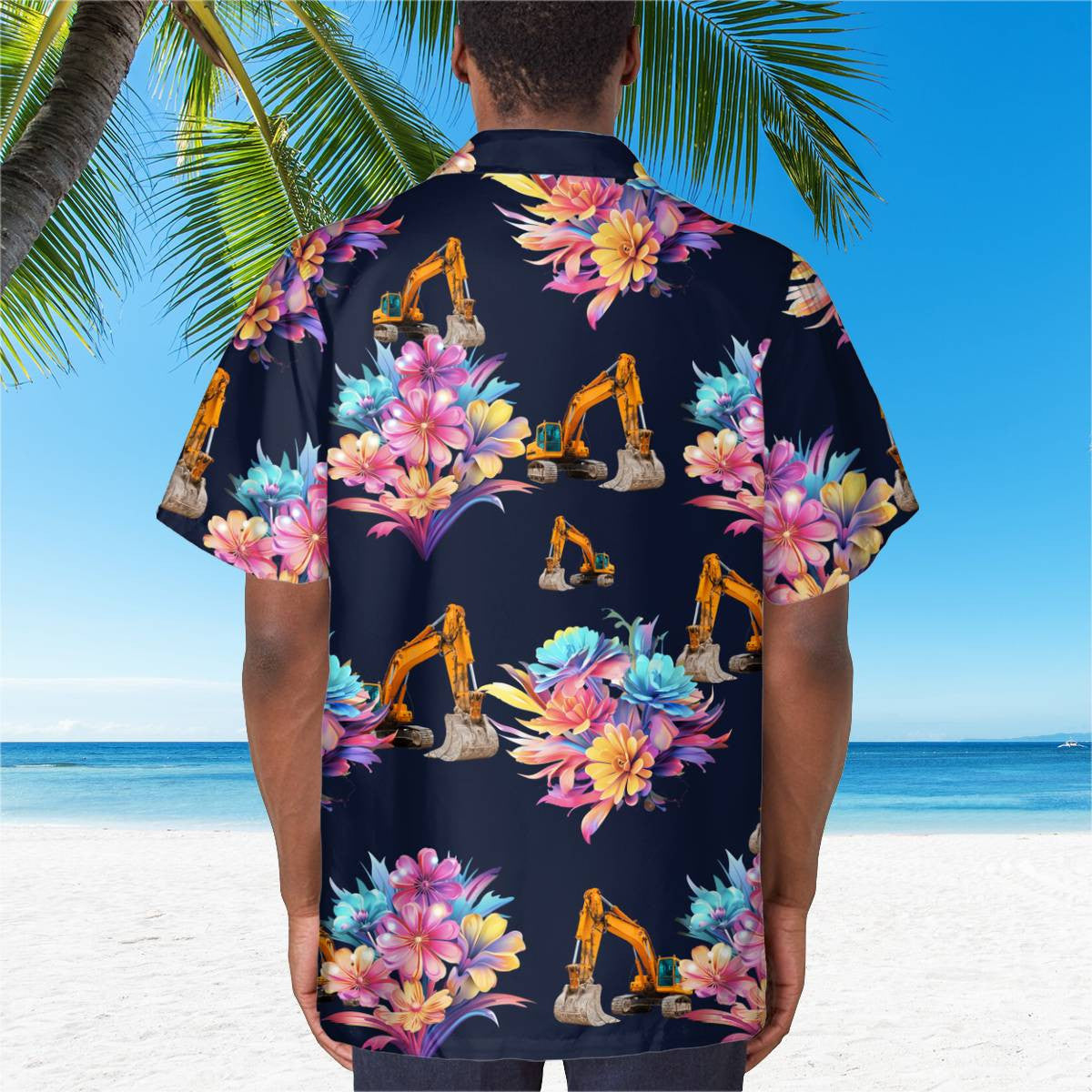 Awesome Heavy Equipment Operator- AOP Pocket Hawaiian Shirt - grunx260804-0172