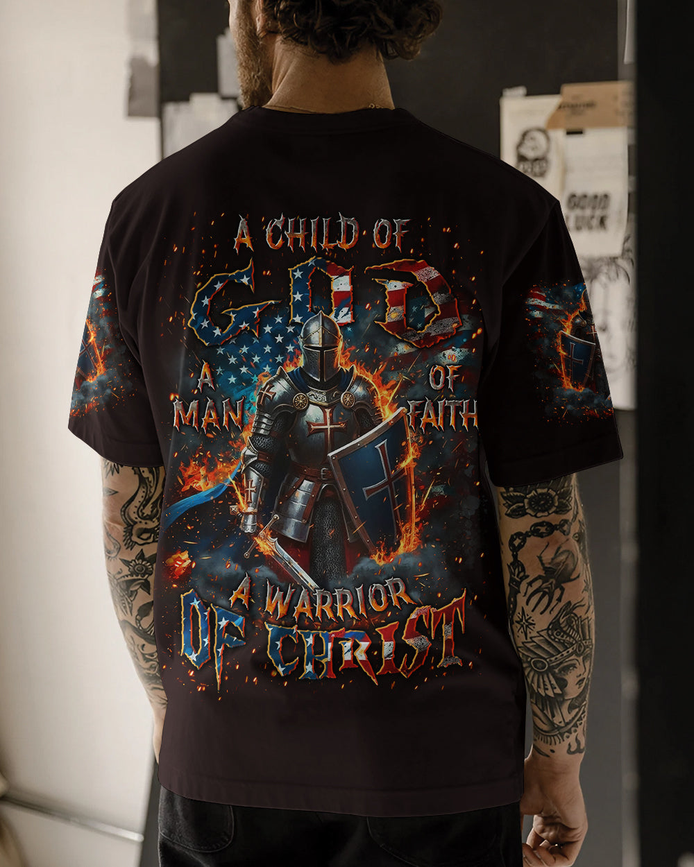 A Warrior Of Christ Men's All Over Print Shirt - Trunx703480