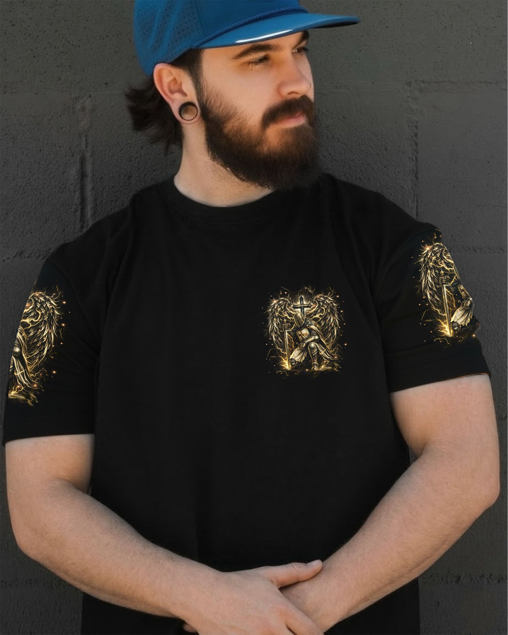 A Warrior Of Christ Wings Men's All Over Print Shirt - Trunx031964
