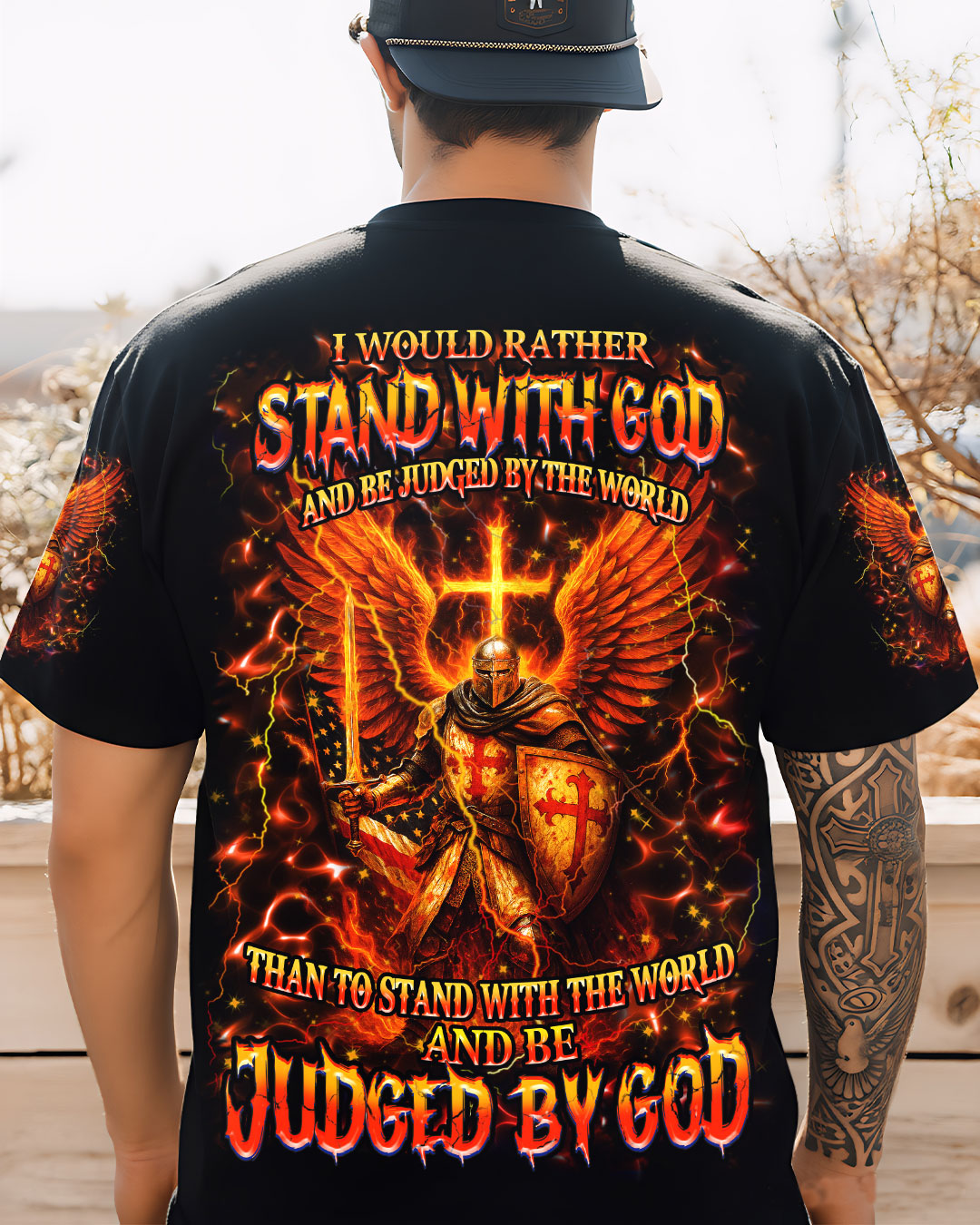 I Would Rather Stand With God Men's All Over Print Shirt - Trunx497762