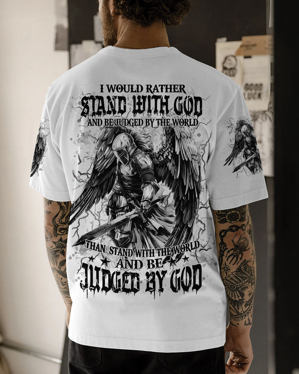 I Would Rather Stand With God Men's All Over Print Shirt - Trunx995966