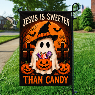Jesus Is Sweeter Than Candy Garden Flag