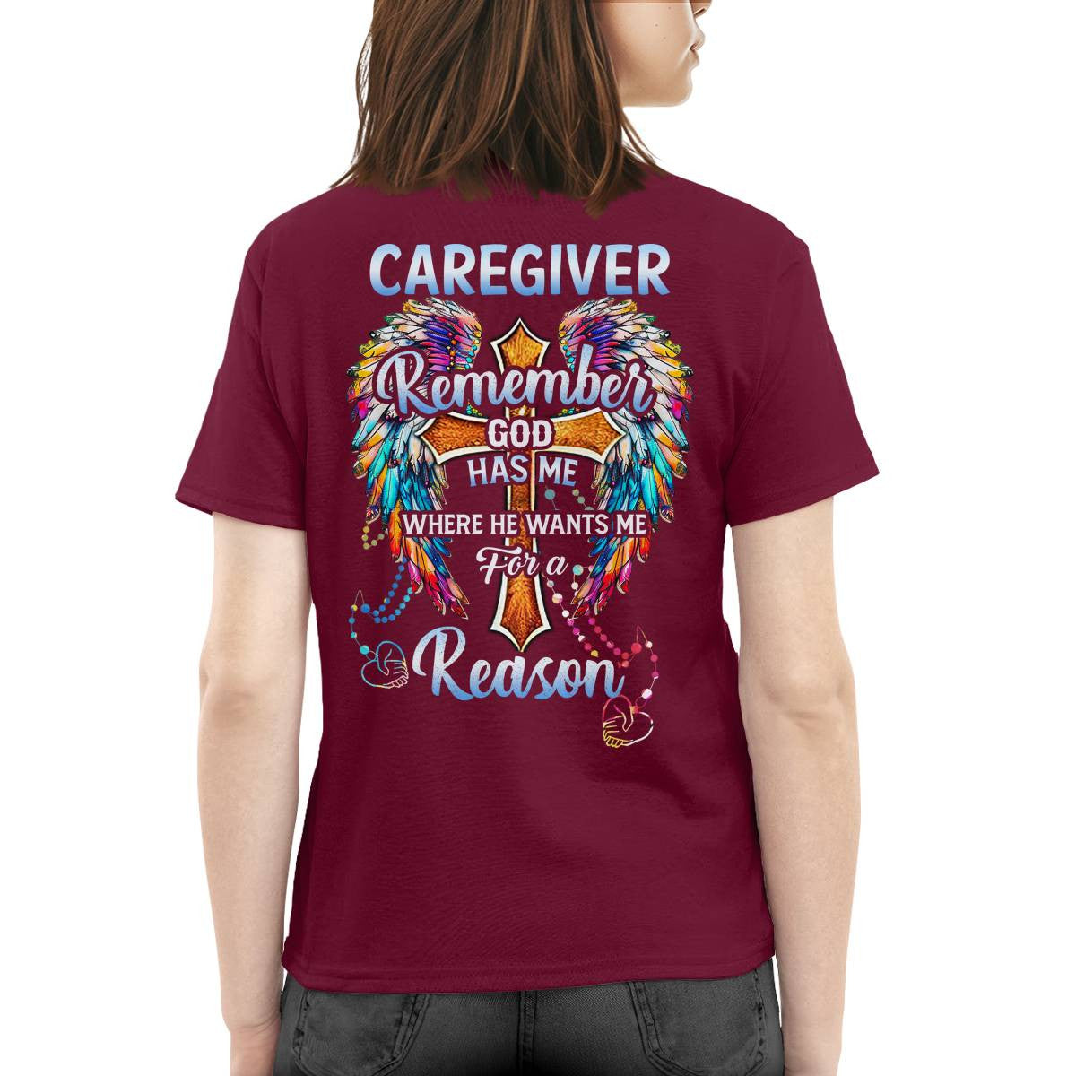Awesome Caregiver-T-shirt-#F260724GODHS5BCAREZ8
