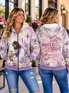 Rooted in Christ Jesus Lamb Zip Hoodie