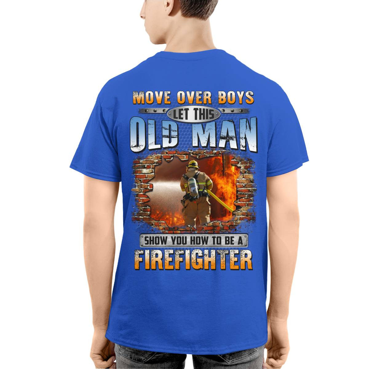 Awesome Firefighter-T-shirt - grunx260804-0151