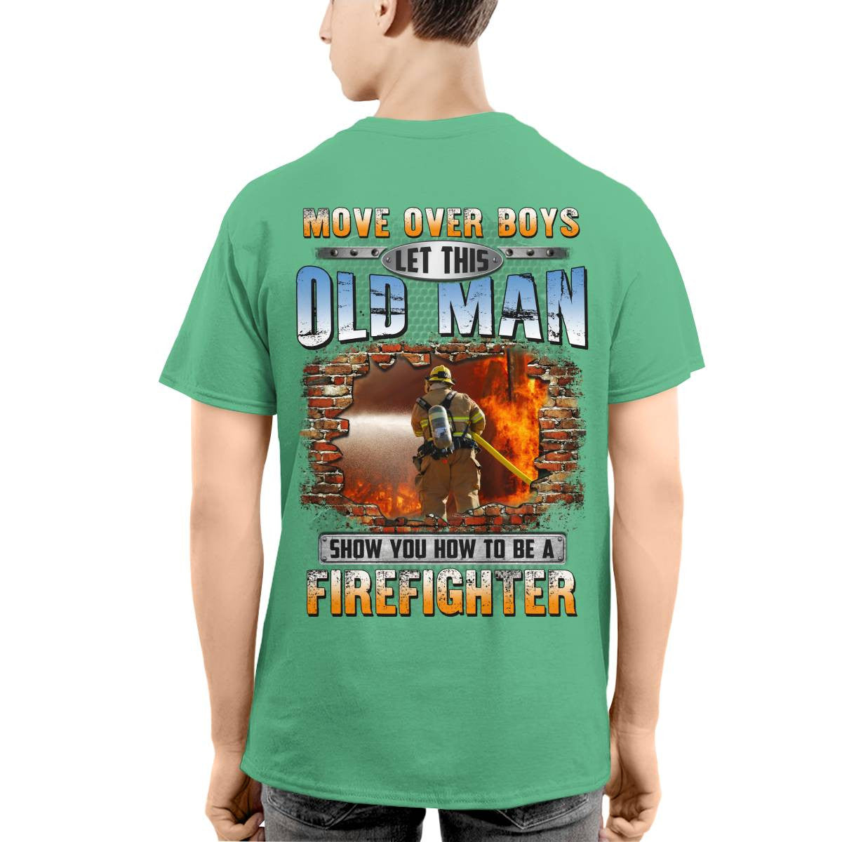 Awesome Firefighter-T-shirt - grunx260804-0151