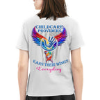 Awesome Childcare Providers Earn their wings everyday-Hoodie-#F091024EARTH16BCHPRZ2