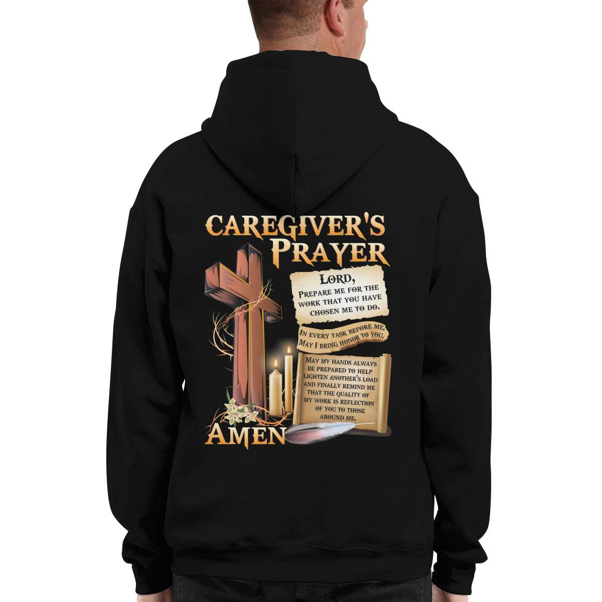 Awesome Caregiver's Prayer-Hoodie-#F061124EVTAS1BCAREZ4