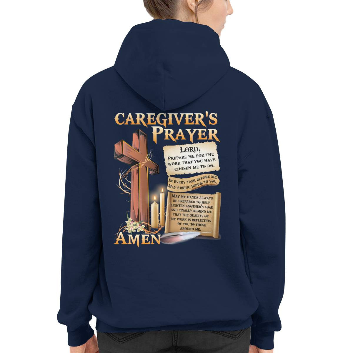 Awesome Caregiver's Prayer-Hoodie-#F061124EVTAS1BCAREZ4