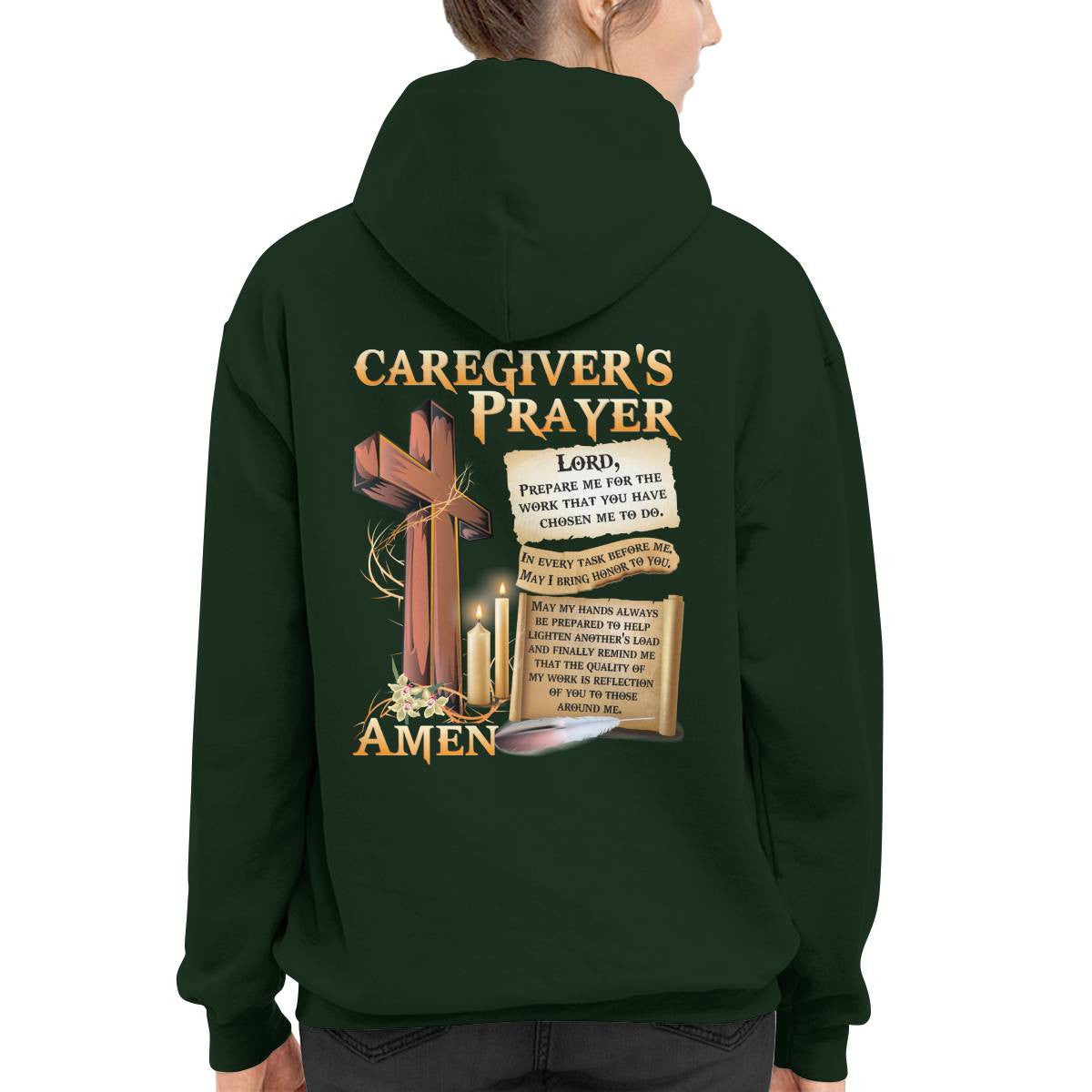 Awesome Caregiver's Prayer-Hoodie-#F061124EVTAS1BCAREZ4