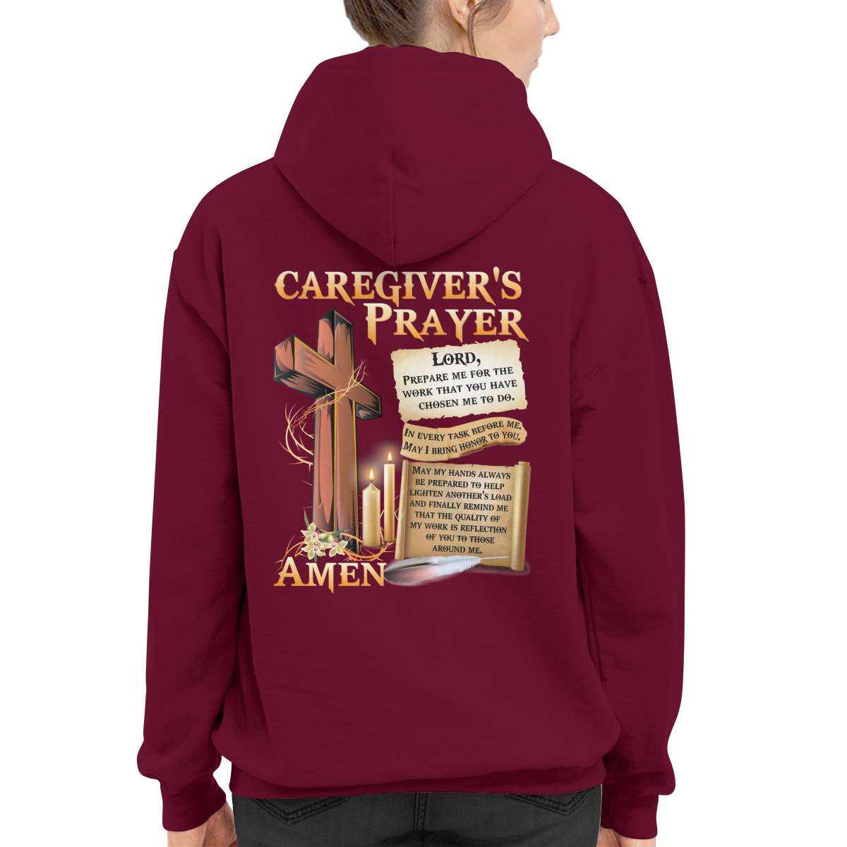 Awesome Caregiver's Prayer-Hoodie-#F061124EVTAS1BCAREZ4