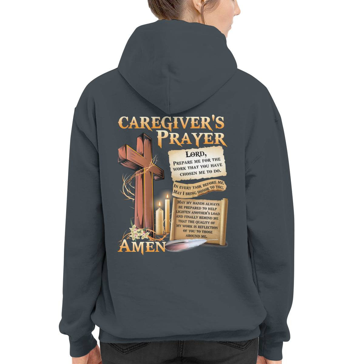 Awesome Caregiver's Prayer-Hoodie-#F061124EVTAS1BCAREZ4