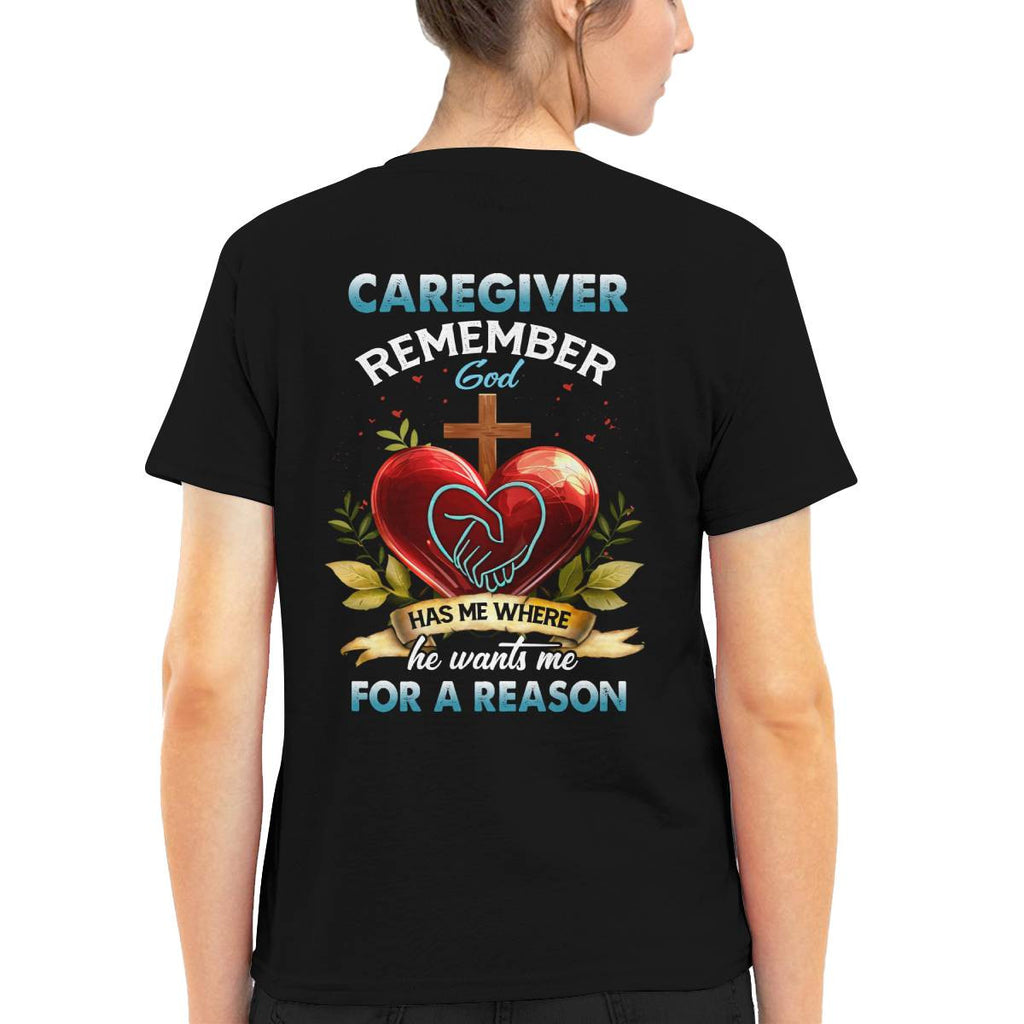 Awesome Caregiver Remember Gold -T-shirt-#F060824GODHS6BCAREZ4