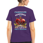 Awesome Caregiver Remember Gold -T-shirt-#F060824GODHS6BCAREZ4