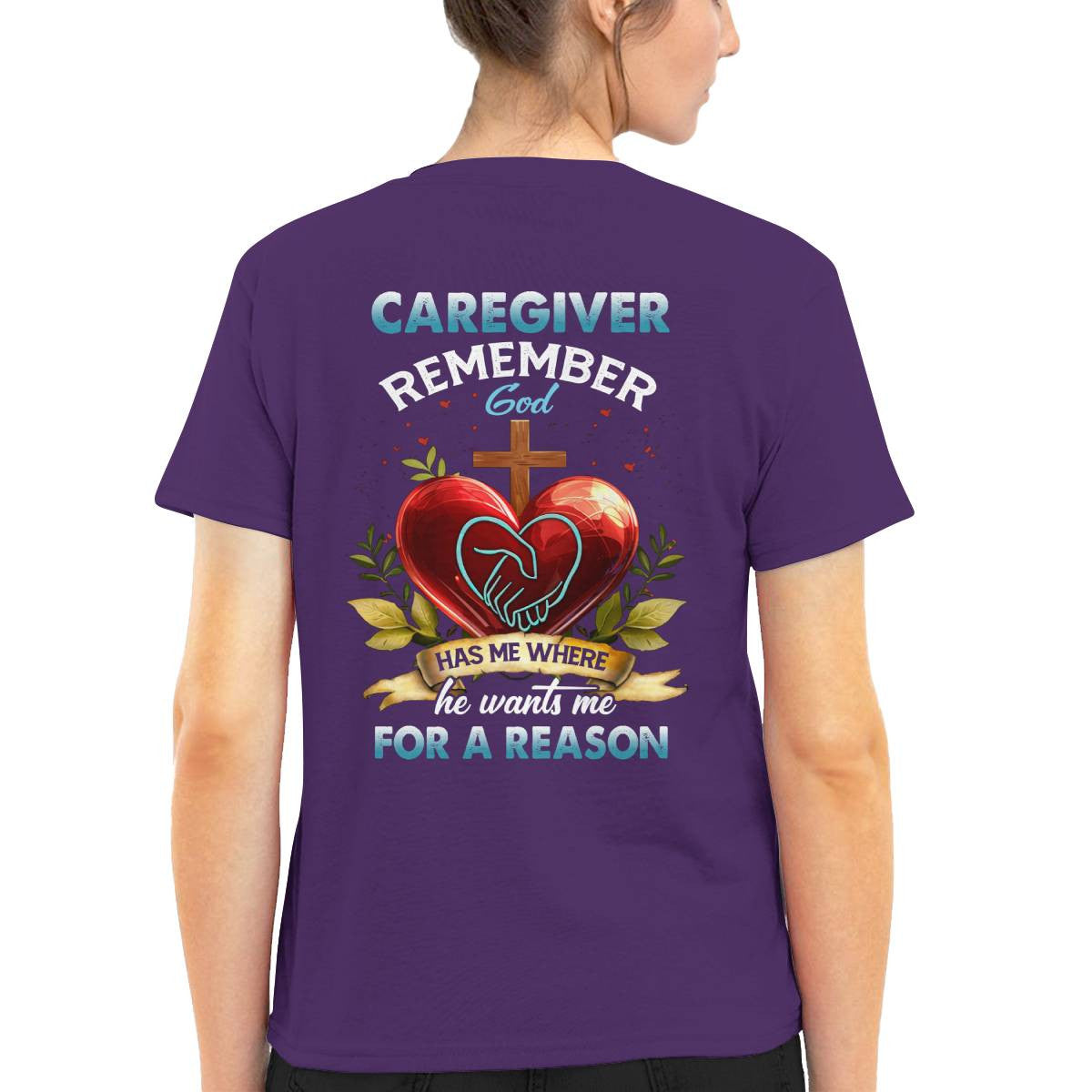 Awesome Caregiver Remember Gold -T-shirt-#F060824GODHS6BCAREZ4