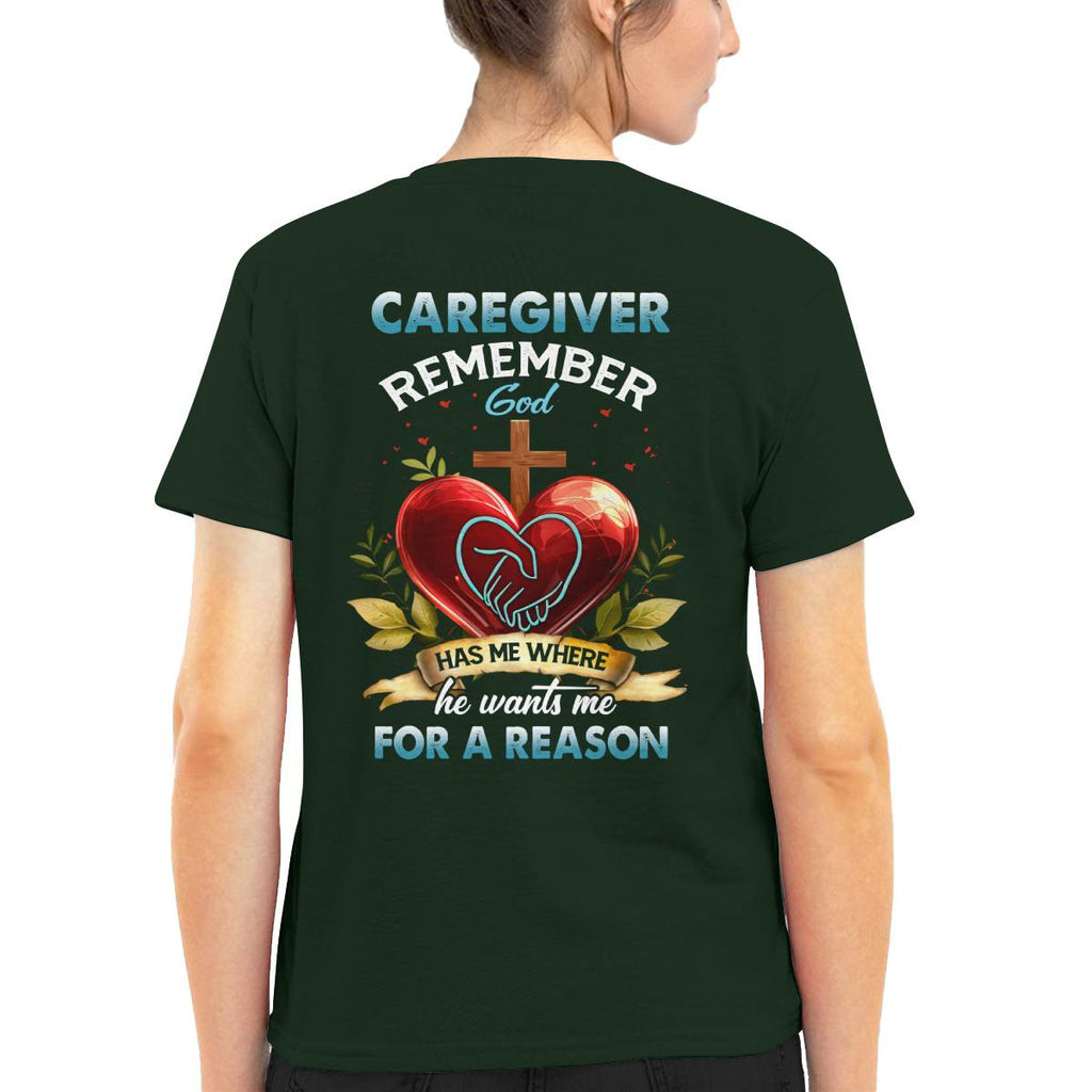 Awesome Caregiver Remember Gold -T-shirt-#F060824GODHS6BCAREZ4