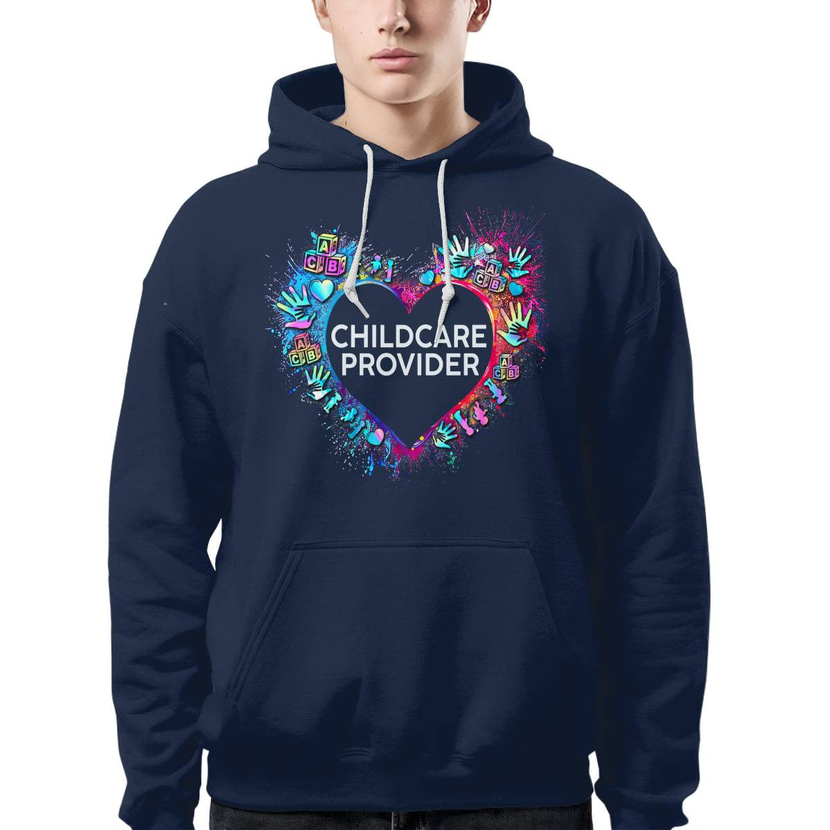 Awesome Childcare Provider Its a work of heart-T-shirt-#F030724WORKOF7FCHPRZ4