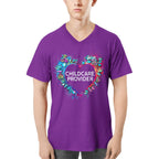 Awesome Childcare Provider Its a work of heart-T-shirt-#F030724WORKOF7FCHPRZ4