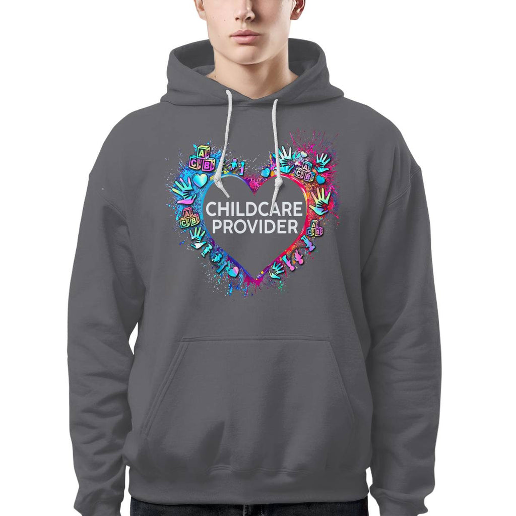 Awesome Childcare Provider Its a work of heart-T-shirt-#F030724WORKOF7FCHPRZ4