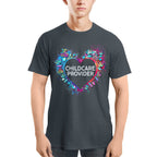 Awesome Childcare Provider Its a work of heart-T-shirt-#F030724WORKOF7FCHPRZ4