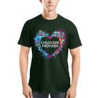 Awesome Childcare Provider Its a work of heart-T-shirt-#F030724WORKOF7FCHPRZ4