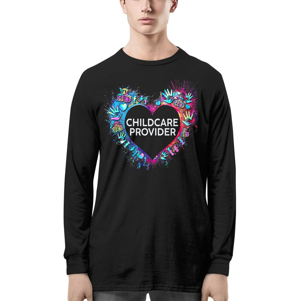 Awesome Childcare Provider Its a work of heart-T-shirt-#F030724WORKOF7FCHPRZ4