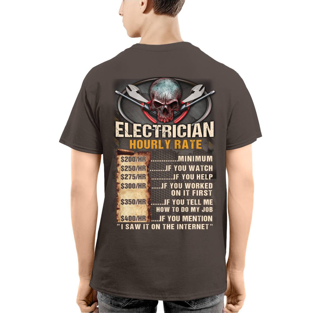Awesome Electrician Hourly Rate-Hoodie - grunx260804-0060