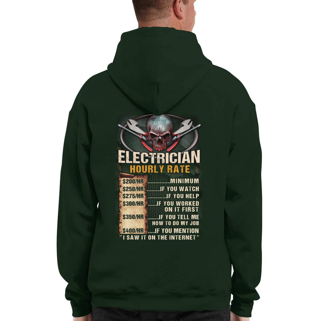 Awesome Electrician Hourly Rate-Hoodie - grunx260804-0060