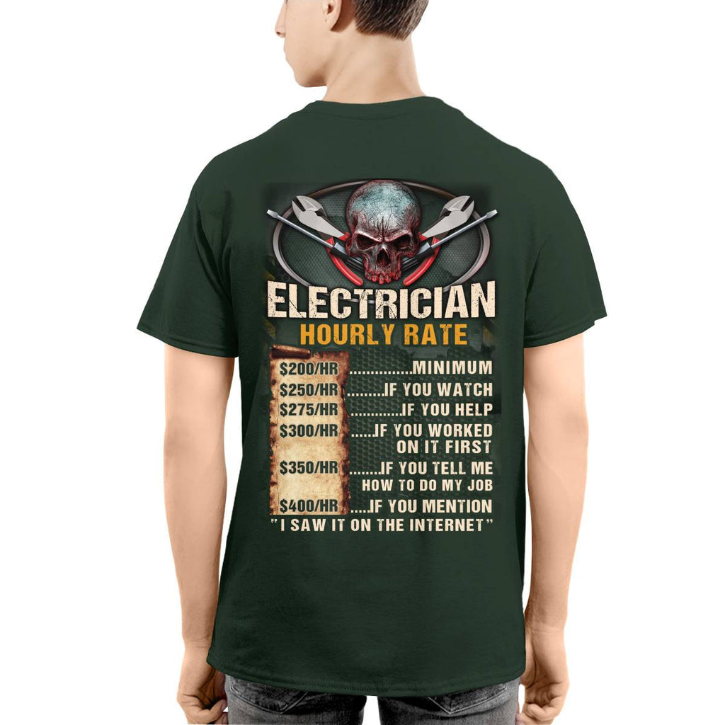 Awesome Electrician Hourly Rate-Hoodie - grunx260804-0060