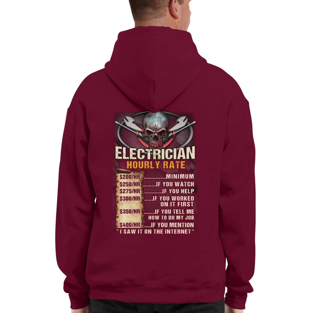 Awesome Electrician Hourly Rate-Hoodie - grunx260804-0060