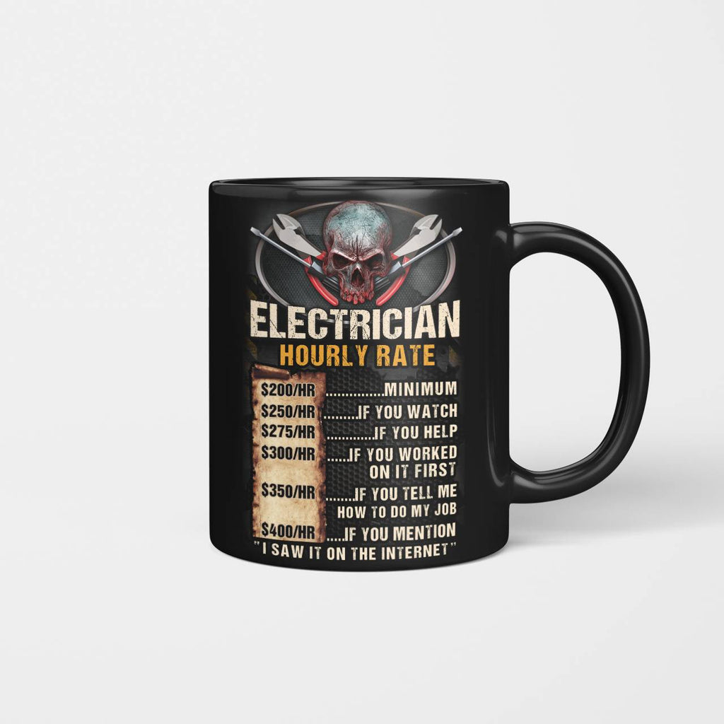 Awesome Electrician Hourly Rate-Hoodie - grunx260804-0060